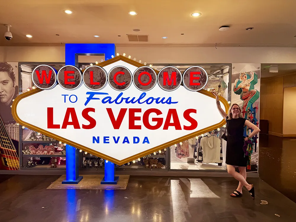 ANička Chocholoušová ve Vegas.