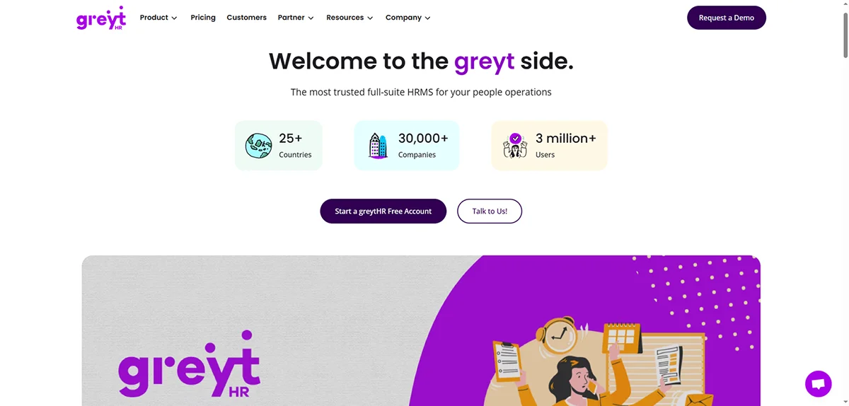 Greyt HR mainpage