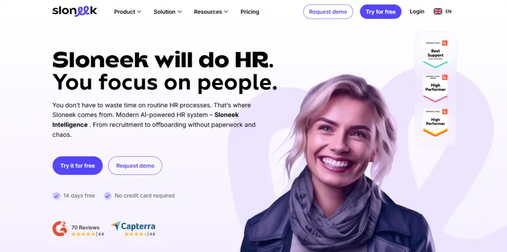 Sloneek homepage screenshot