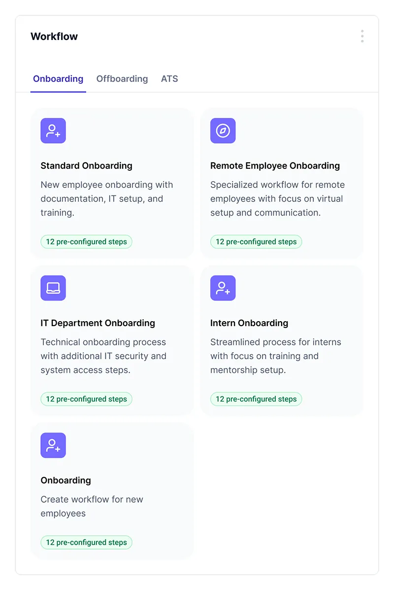 onboarding HR Workflows