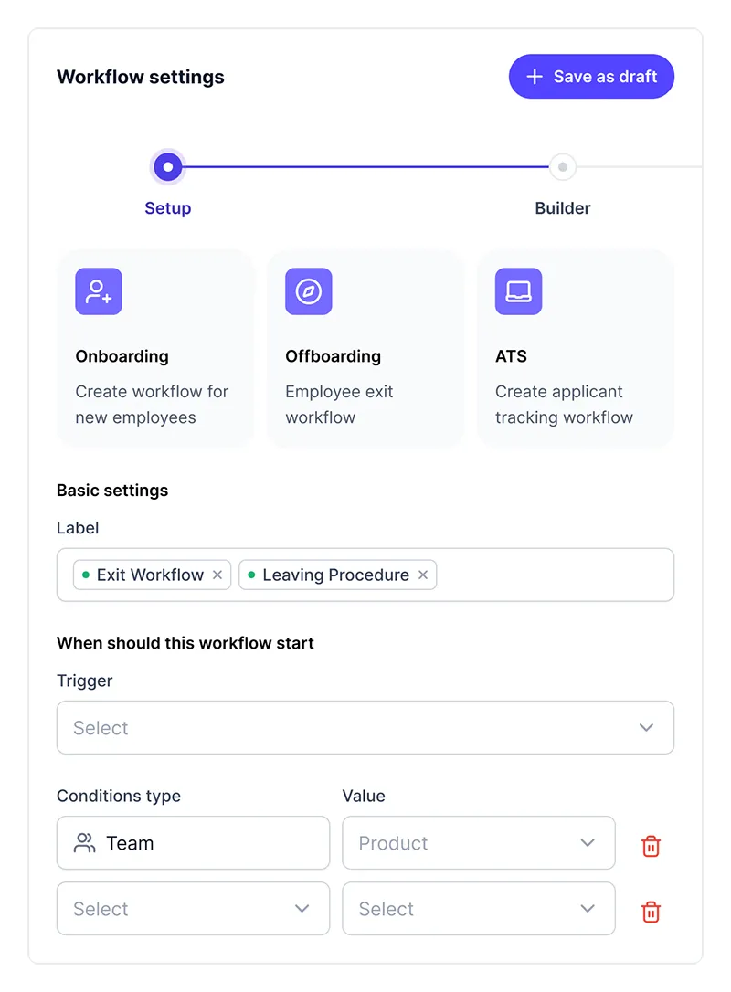 Workflows Setup