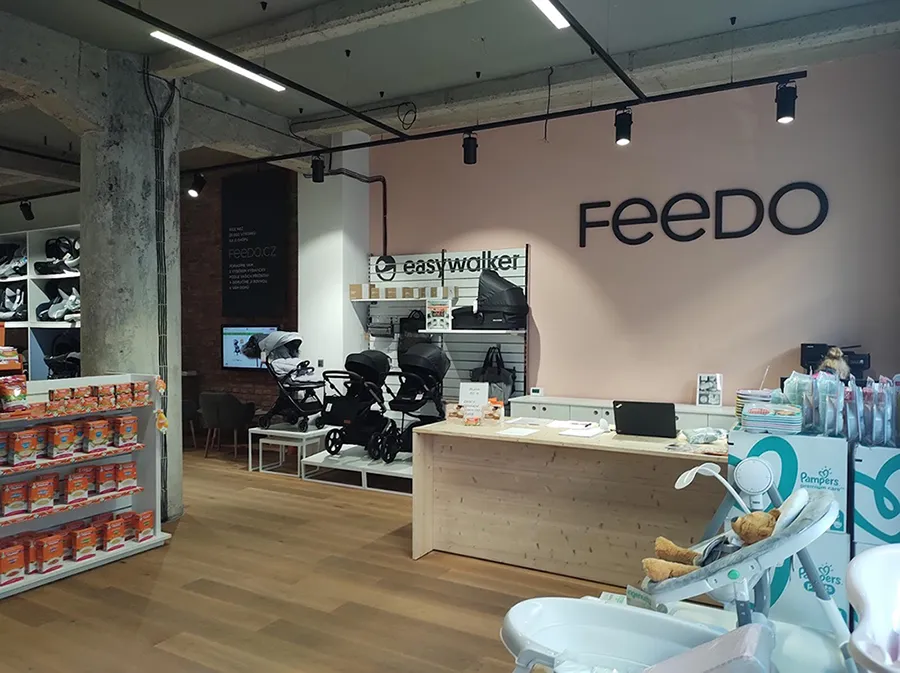 Feedo showroom and store in Prague’s Nusle district
